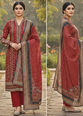 KHAADI Jacquard Cotton - Unstitched 3 Piece Suit - ALA23120 - Winter Collection 2025